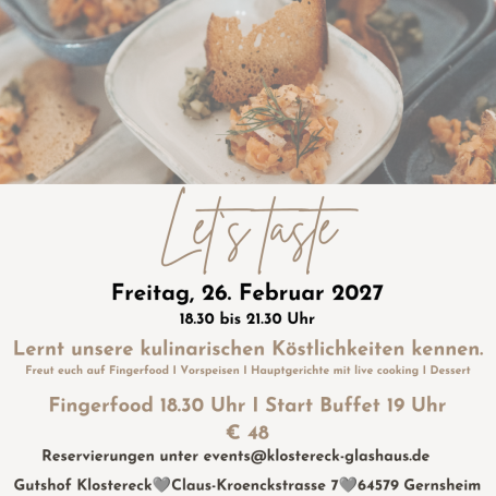 Let`s taste